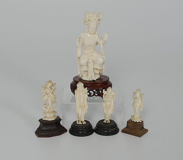Indian Carved Ivory Deity Plus 15df9c