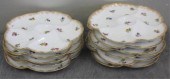 Set of 11 Limoges Oyster Plates.Hand