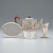 George III Sterling Tea Set London 160df3
