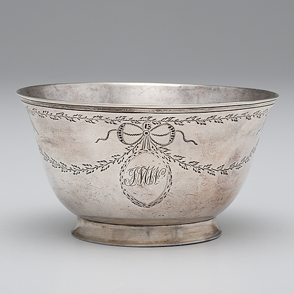 Thomas Shields Silver Bowl ca 1765 American