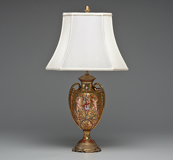 Continental Minton Style Lamp Continental