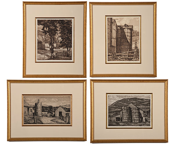 Collection of Etchings by Luigi Lucioni Luigi