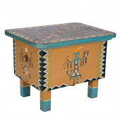 Painted Footstool from the Shiprock 1610e2