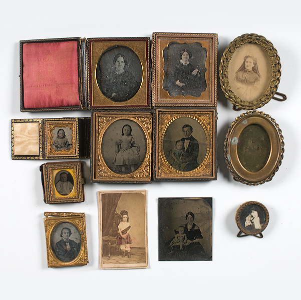 Group of Cased Images of Men Women 1612ba
