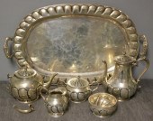 STERLING. Mexican 6 Piece Tea Set.Includes: