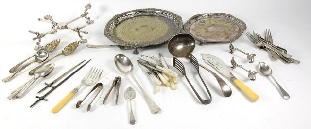 A quantity of silver plate including 161695
