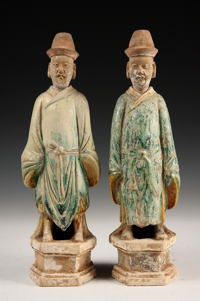 PAIR TANG FIGURES Pair of Chinese 1618f9
