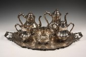 5 PC COIN SILVER TEA SET ON SHEFFIELD 1619f1