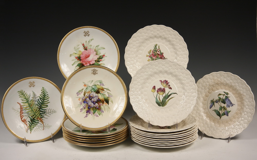  21 ENGLISH PLATES IN 2 SETS 161a96