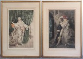 ICART Louis. Two Color Drypoint Etchings.Casanova