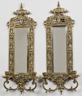 Bradley and Hubbard Mirrored Sconces
