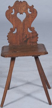 Swiss Rustic Pine Hall Chair Continental 15fb4e