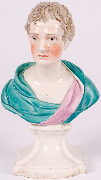 Pearlware Bust of Sir Isaac Newton 15fb6f