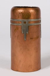 Roycroft Silver On Copper Vase 15fc20