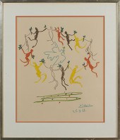 Dove of Peace with Dancers Lithograph 15fd0a