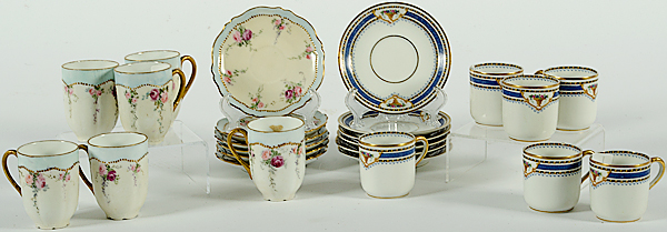 Porcelain Demitasse Cups and Saucers 15fdca