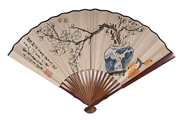 Chinese Painted Fans Chinese two 15fe2c