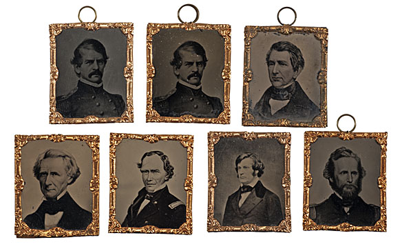 Fine Group of Abbottypes of Civil War Personalities