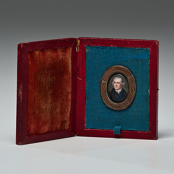 Thomas Jefferson Miniature Portrait by William