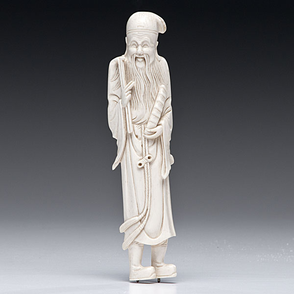 Chinese Carved Ivory Immortal Figure 15ffe9