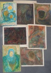 DI GIOVANNO Hermon. 10 Works on Paper.Bust