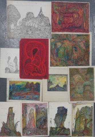 DI GIOVANNO Hermon. 12 Works on Paper.''Excavations