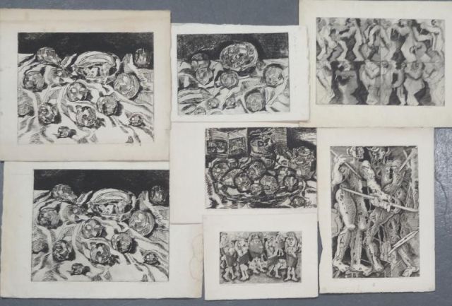 GRIPPE Peter 7 Etchings Still 1600f8