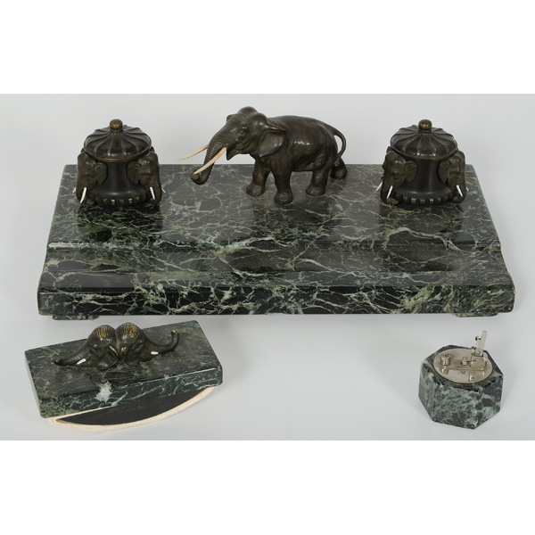 Elephant Marble and Bronze Desk 1602bb