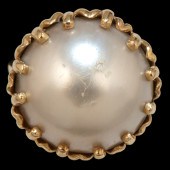 14K Mabe Pearl Cocktail Ring Ca 160346
