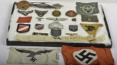 German WWII Colth And Metal Insignia