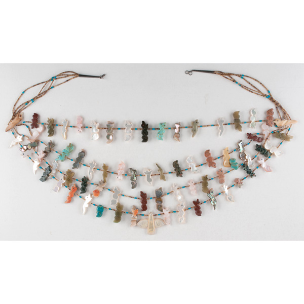 Zuni Fetish Necklace with four 160687