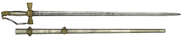 Presentation Sword to Capt James 1607c3