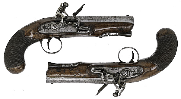 Pair of Flintlock Pocket Pistols 1607cf