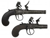 Two Boxlock Flintlock Pistols One 1607db
