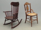 Lot including Victorian pressed seat
