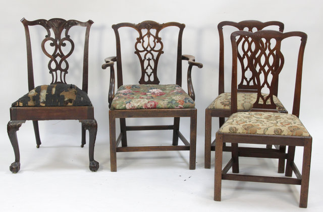 A collection of three George III mahogany