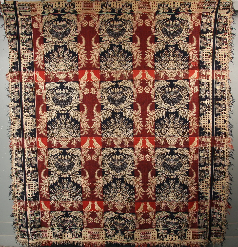 EARLY JACQUARD COVERLET Exotic 163504