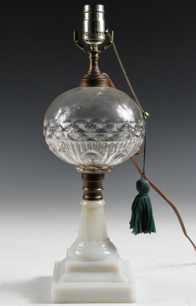 FLINT GLASS LAMP AS ELECTRIC  1638a9
