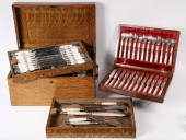 (2) CASED BRITISH CUTLERY SETS - Late