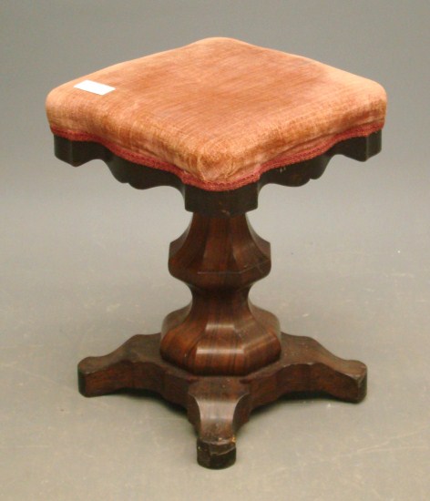 19th c Empire rosewood piano stool  162067