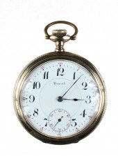 GENTS POCKET WATCH - Gold filled open