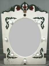 PAINTED CAROUSEL MIRROR - 19th c American