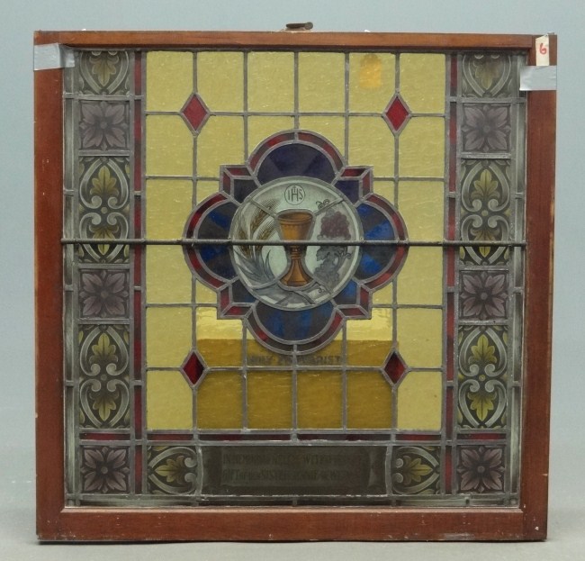 Set of 10 40 x 40 stained glass 165c28