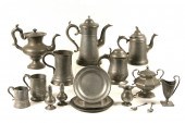  17 PCS EARLY PEWTER Including 16514d