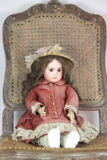 A Jumeau bisque head doll printed 1655aa