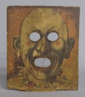 Early wooden clown face carnival 168013