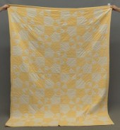 C. 1910 orange peel quilt. 69 x 78.