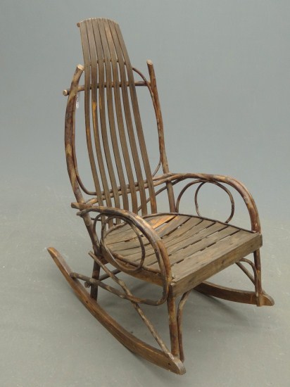 Adirondack rocking chair. 42' Ht.