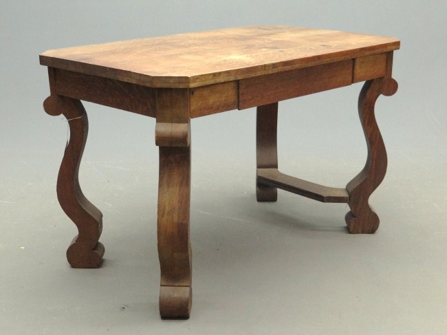 Victorian library table As found  1682eb