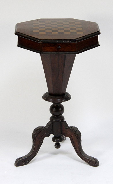 A Victorian octagonal work table 168351